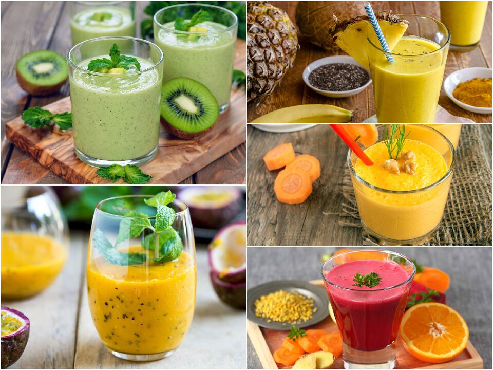 Smoothies λαχανικών και φρούτων στη δίαιτα αποτοξίνωσης 7 ημερών